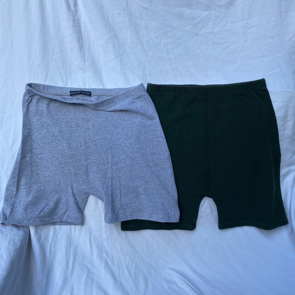 Brandy Melville cotton-stretch biker shorts